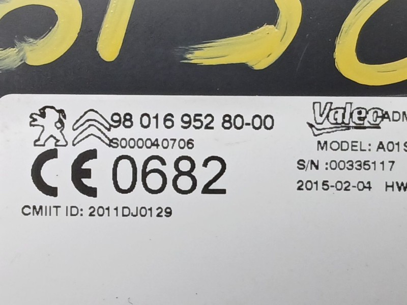 Recambio de modulo electronico para citroën c4 grand picasso intensive referencia OEM IAM 9801695280  