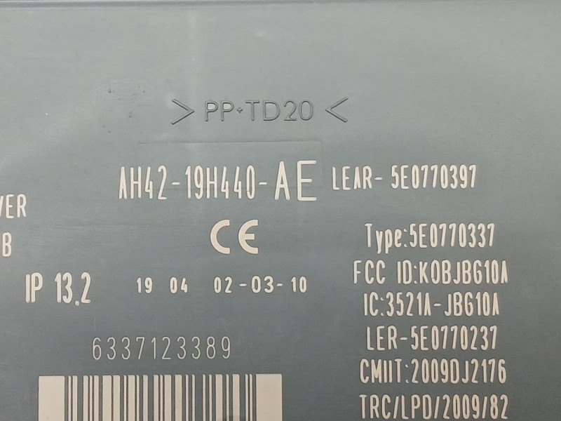 Recambio de modulo electronico para land rover discovery iv (l319) 2.7 td 4x4 referencia OEM IAM AH4219H440AE  