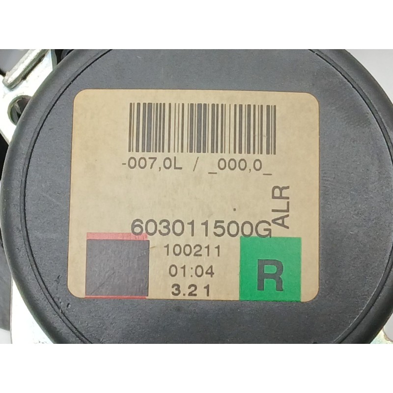Recambio de cinturon seguridad trasero derecho para land rover discovery iv (l319) 2.7 td 4x4 referencia OEM IAM 603011500G  8H2