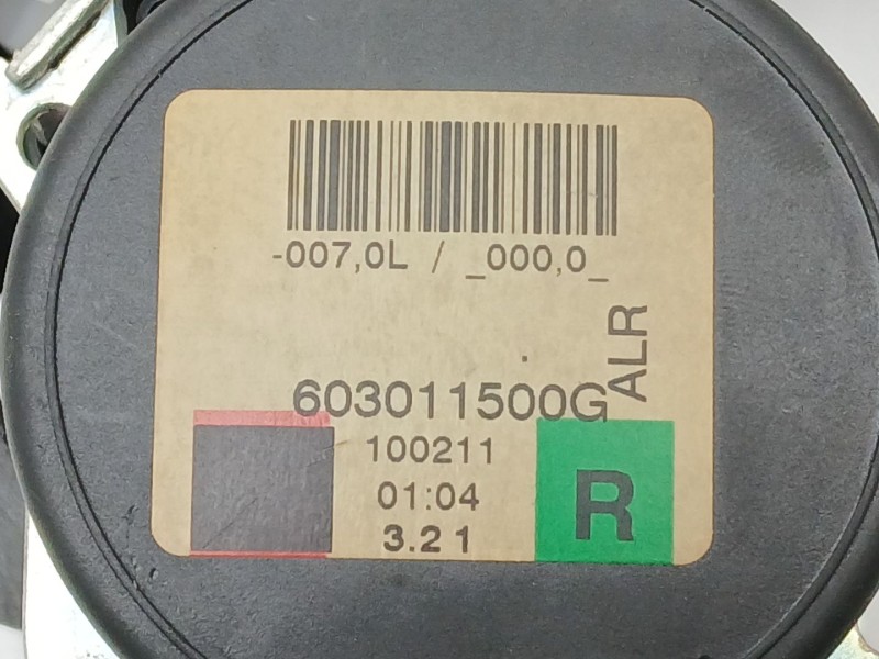 Recambio de cinturon seguridad trasero derecho para land rover discovery iv (l319) 2.7 td 4x4 referencia OEM IAM 603011500G  8H2