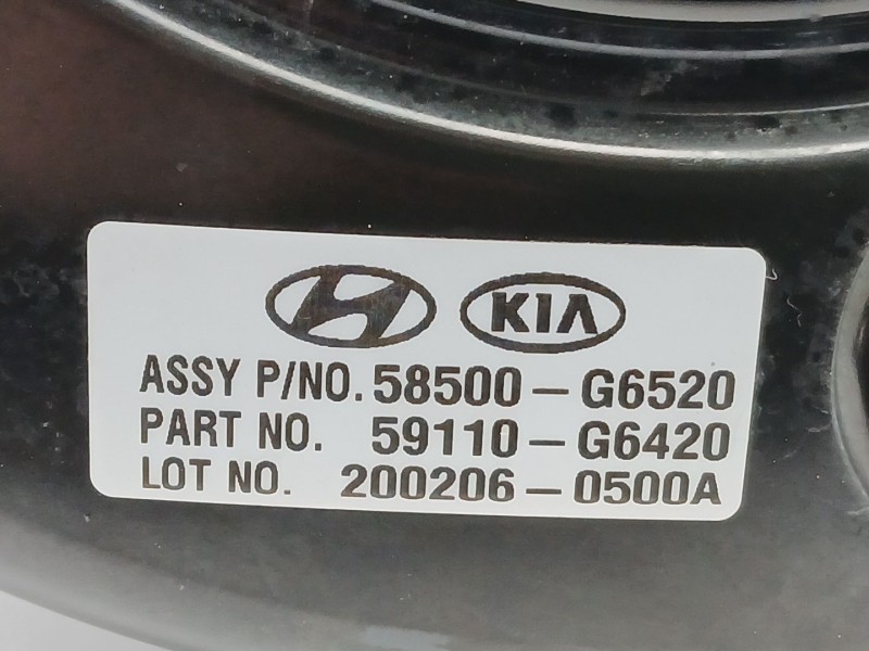 Recambio de servofreno para kia picanto iii (ja) 1.0 referencia OEM IAM 58500G6520  59110G6420