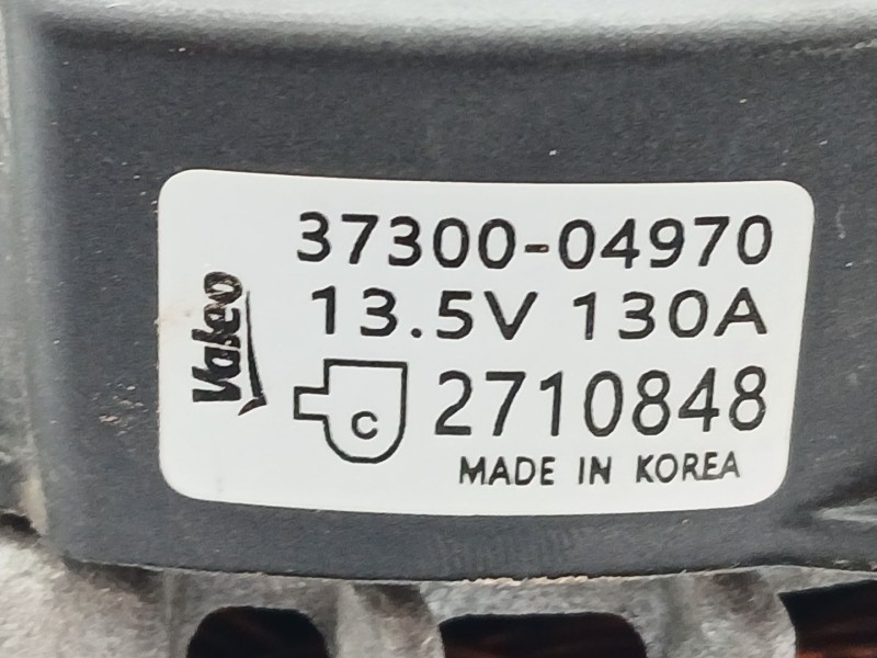 Recambio de alternador para kia picanto iii (ja) 1.0 referencia OEM IAM 3730004970  