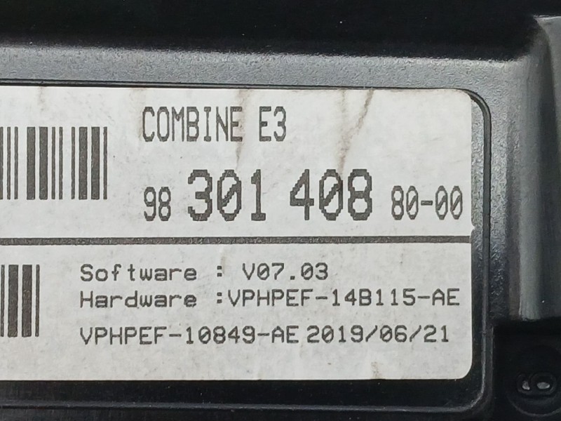 Recambio de cuadro instrumentos para citroën c4 cactus 1.2 thp 110 referencia OEM IAM 9830140880  