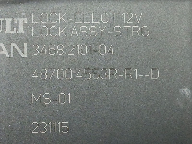 Recambio de antirrobo para renault kadjar (ha_, hl_) 1.2 tce 130 referencia OEM IAM 487004553R  3468210104