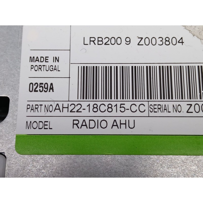 Recambio de sistema audio / cd para land rover discovery iv (l319) 2.7 td 4x4 referencia OEM IAM AH2218C815CC  