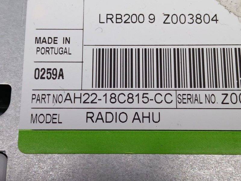 Recambio de sistema audio / cd para land rover discovery iv (l319) 2.7 td 4x4 referencia OEM IAM AH2218C815CC  