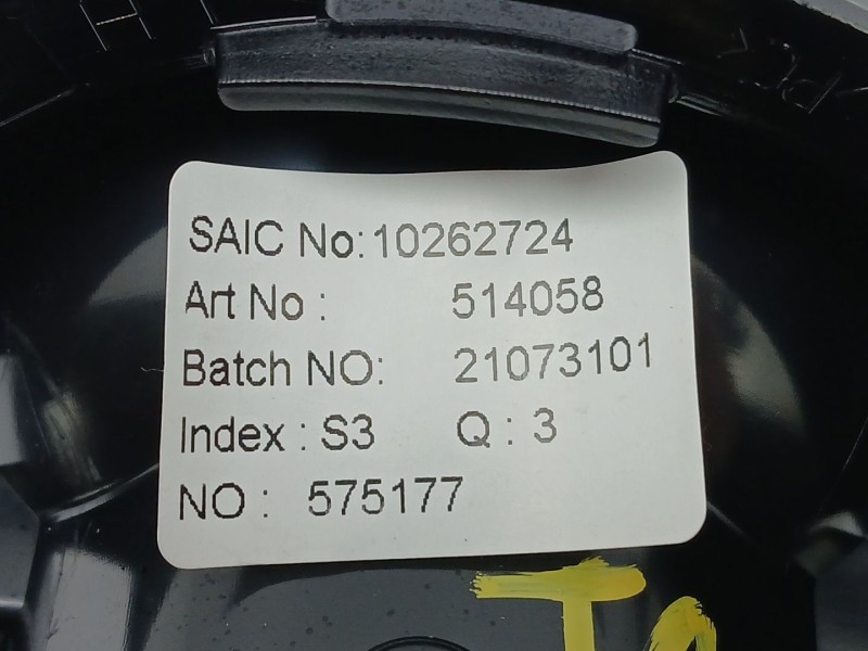 Recambio de rejilla aireadora para mg mg zs suv 1.5 vti referencia OEM IAM 10262724  