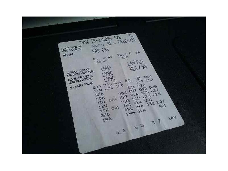 audi q5 (8r) del año 2015