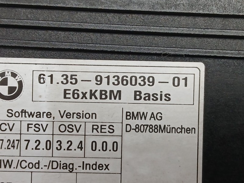 Recambio de modulo electronico para bmw 5 (e60) 530 d referencia OEM IAM 6135913603901  