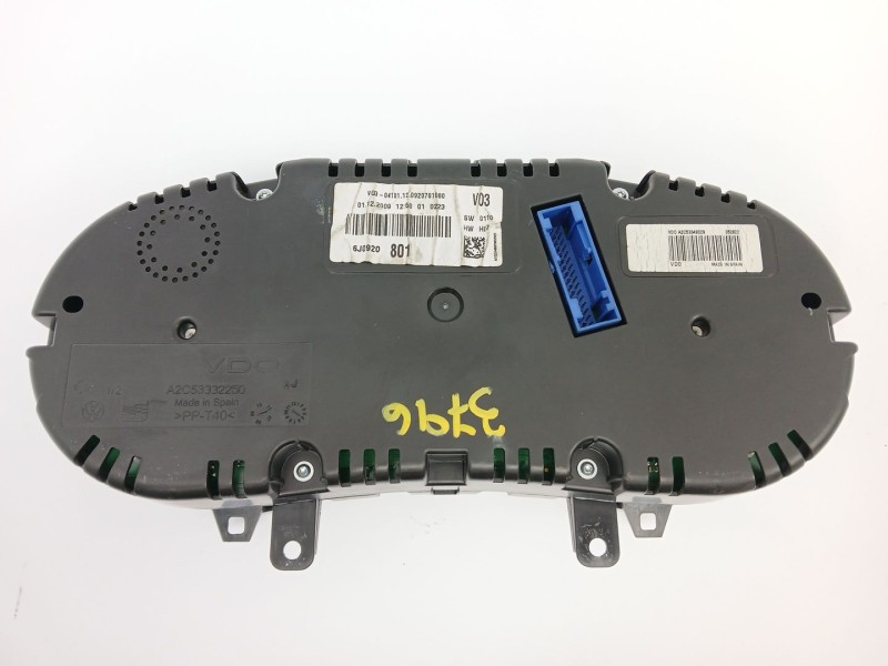 Recambio de cuadro instrumentos para seat ibiza iv (6j5, 6p1) 1.4 referencia OEM IAM 6J0920801  