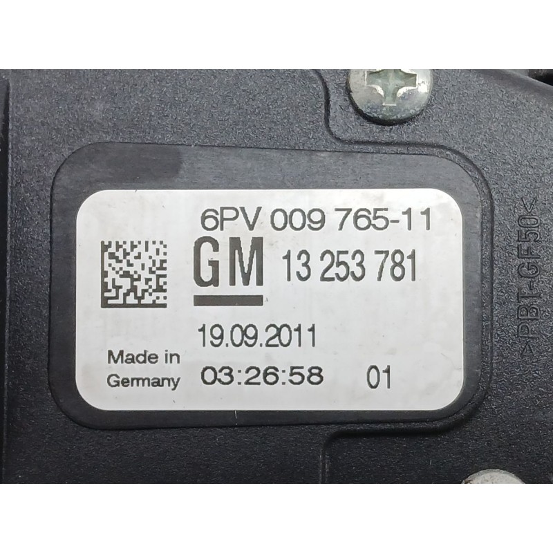 Recambio de potenciometro pedal para opel zafira tourer c (p12) 2.0 cdti (75) referencia OEM IAM 13253781  6PV009765