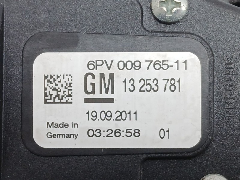 Recambio de potenciometro pedal para opel zafira tourer c (p12) 2.0 cdti (75) referencia OEM IAM 13253781  6PV009765