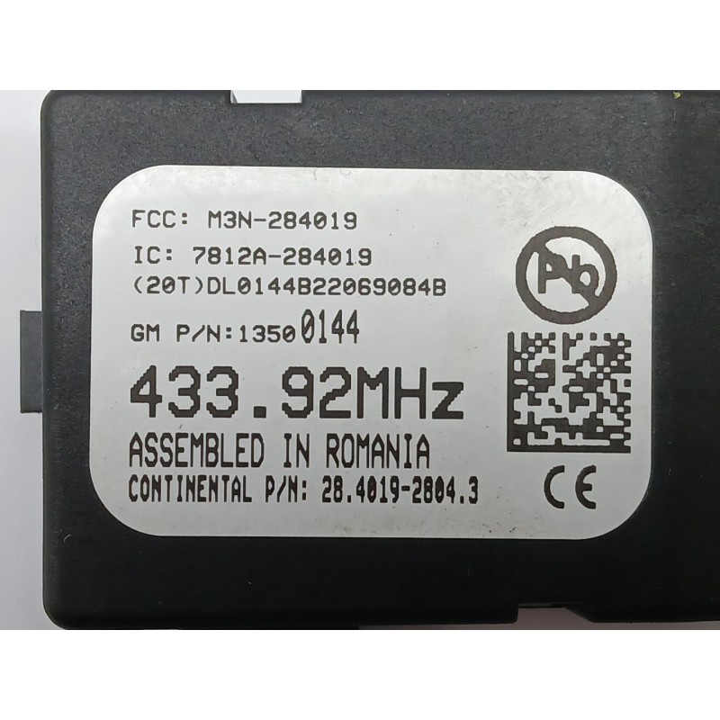 Recambio de modulo electronico para opel zafira tourer c (p12) 2.0 cdti (75) referencia OEM IAM 13500144  43392MHZ
