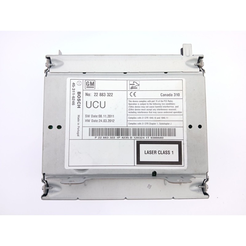 Recambio de sistema audio / cd para opel zafira tourer c (p12) 2.0 cdti (75) referencia OEM IAM 22883322  