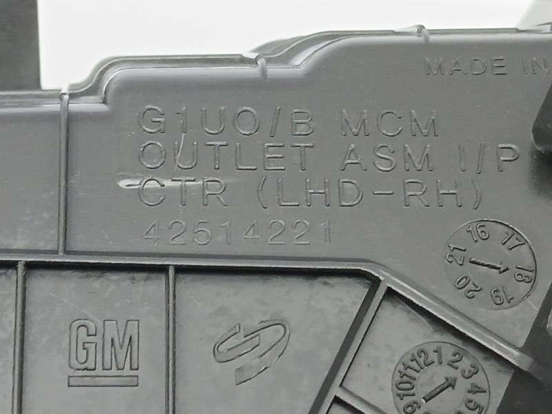 Recambio de rejilla aireadora para opel mokka / mokka x (j13) 1.4 (_76) referencia OEM IAM 42514221  