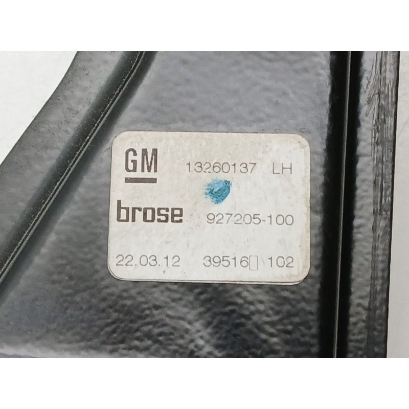 Recambio de elevalunas delantero izquierdo para opel zafira tourer c (p12) 2.0 cdti (75) referencia OEM IAM 13260137  20951581