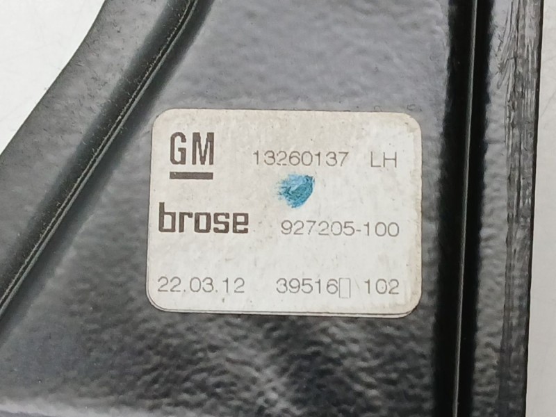 Recambio de elevalunas delantero izquierdo para opel zafira tourer c (p12) 2.0 cdti (75) referencia OEM IAM 13260137  20951581