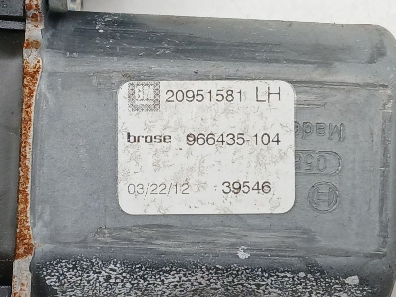 Recambio de elevalunas delantero izquierdo para opel zafira tourer c (p12) 2.0 cdti (75) referencia OEM IAM 13260137  20951581