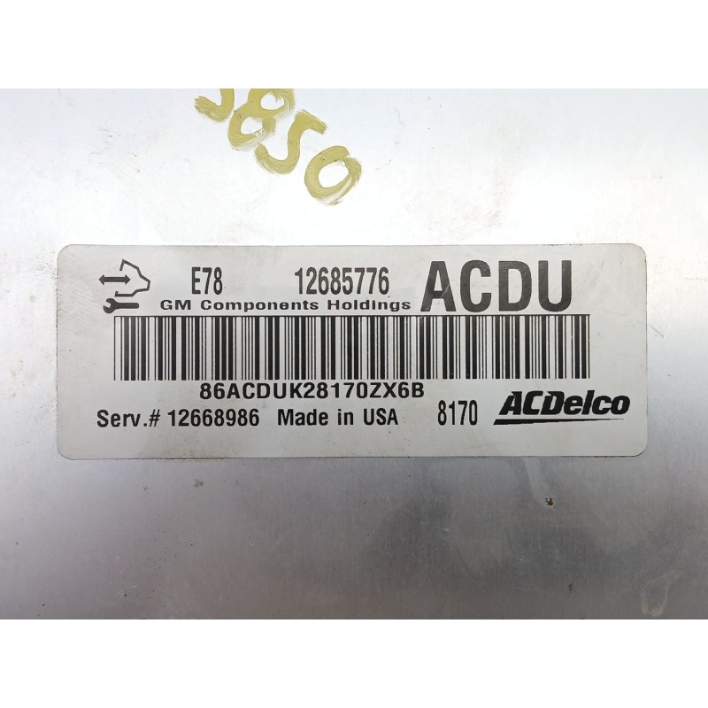 Recambio de centralita motor uce para opel mokka / mokka x (j13) 1.4 (_76) referencia OEM IAM 12685776  