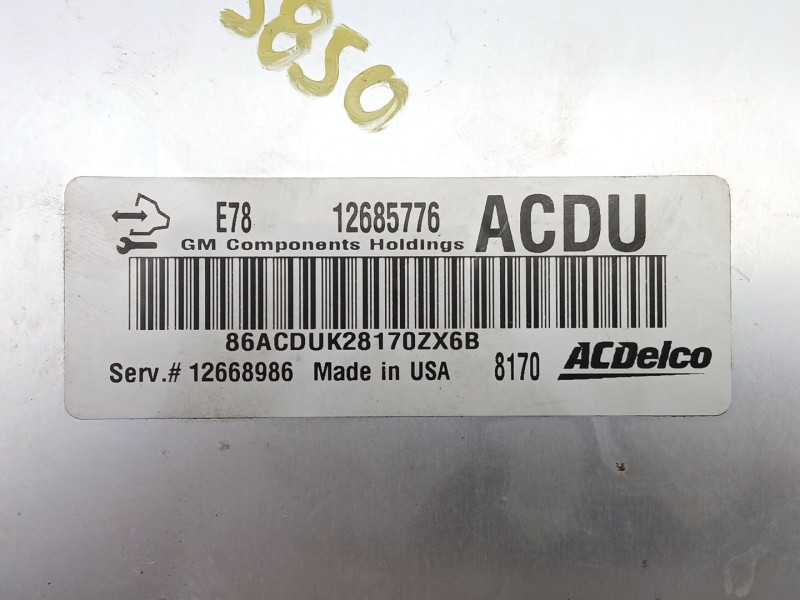 Recambio de centralita motor uce para opel mokka / mokka x (j13) 1.4 (_76) referencia OEM IAM 12685776  