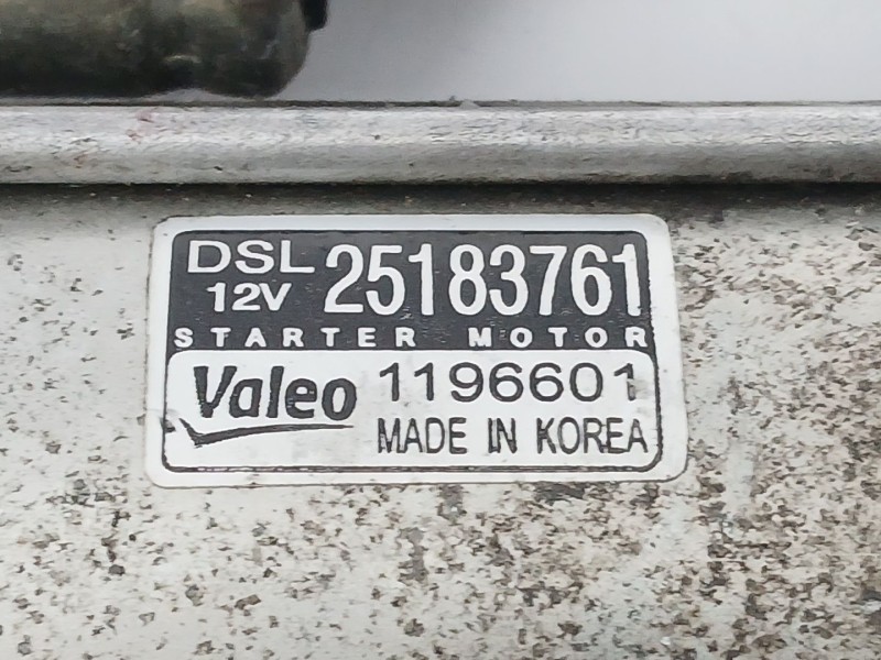 Recambio de motor arranque para chevrolet cruze station wagon lt+ referencia OEM IAM 25183761  1196601