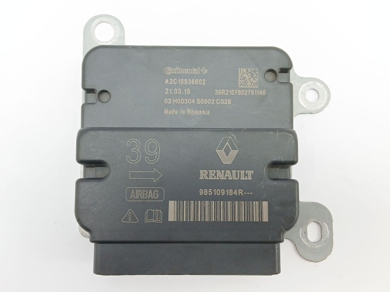 Recambio de centralita airbag para dacia dokker furgoneta/monovolumen 1.5 blue dci 95 (fejl) referencia OEM IAM 985109184R  