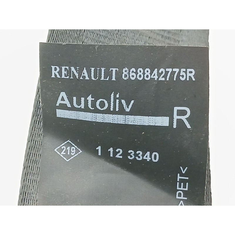 Recambio de cinturon seguridad delantero derecho para dacia dokker furgoneta/monovolumen 1.5 blue dci 95 (fejl) referencia OEM I