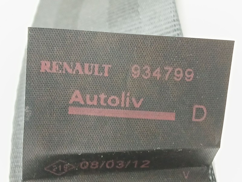 Recambio de cinturon seguridad delantero derecho para dacia duster (hs_) 1.6 16v referencia OEM IAM 934799  