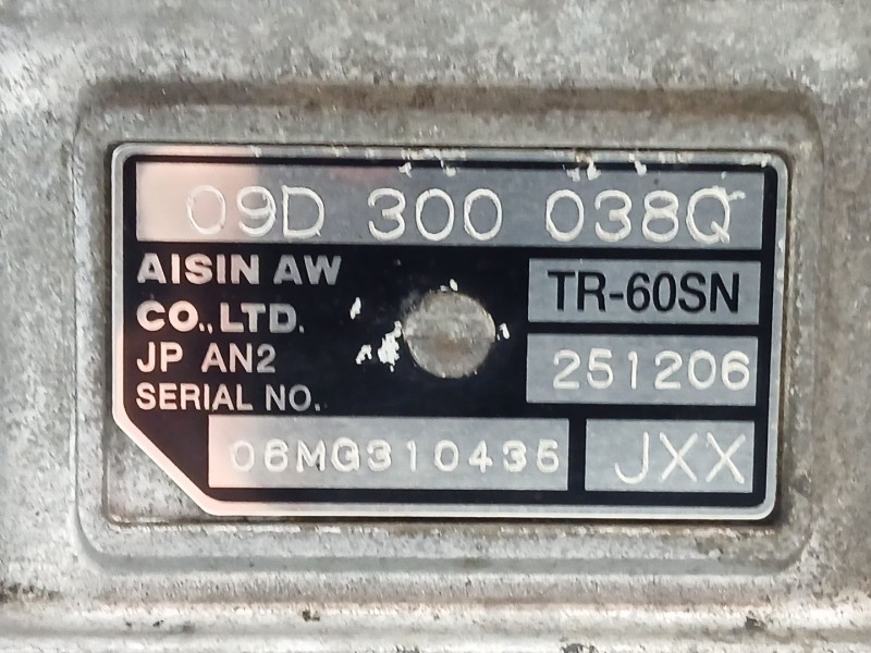 Recambio de caja cambios para audi q7 (4lb) 3.0 tdi quattro referencia OEM IAM 09D300038Q  JXX