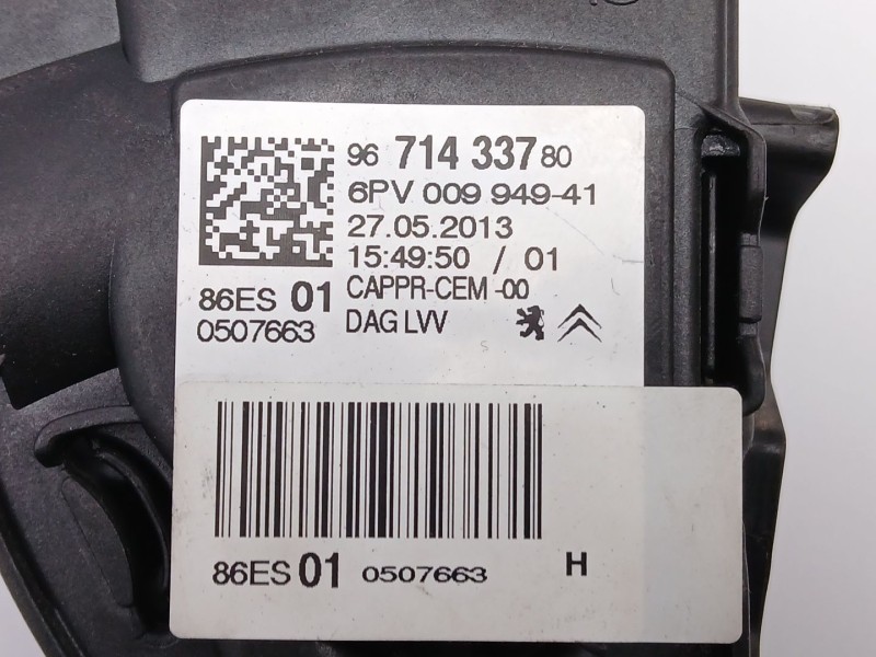 Recambio de potenciometro pedal para citroën c3 collection referencia OEM IAM 9871433780  6PV00994941