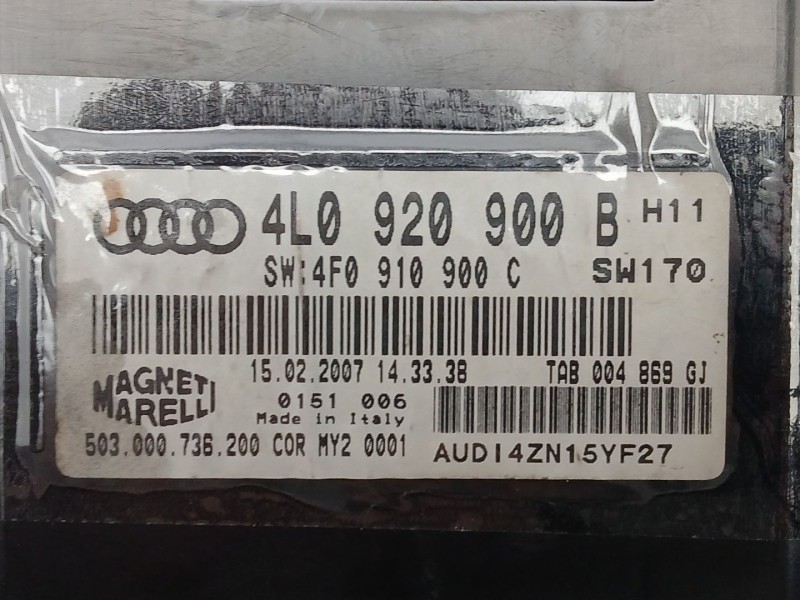 Recambio de cuadro instrumentos para audi q7 (4lb) 3.0 tdi quattro referencia OEM IAM 4L0920900B  4F0910900C