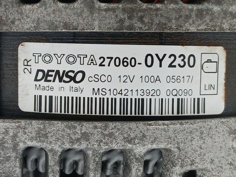 Recambio de alternador para toyota auris (_e18_) 1.2 (nre185_) referencia OEM IAM 270600Y230  MS1042113920