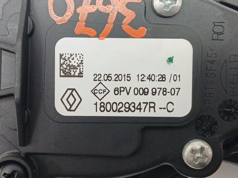Recambio de potenciometro pedal para renault captur referencia OEM IAM 180029347R  6PV00997807