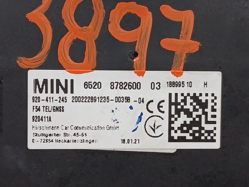 Recambio de antena para mini mini countryman (f60) cooper d referencia OEM IAM 6520878260003 18899510 65208782600