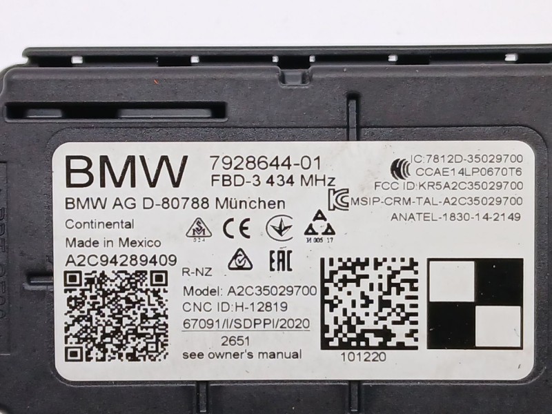 Recambio de modulo electronico para mini mini countryman (f60) cooper d referencia OEM IAM 792864401  