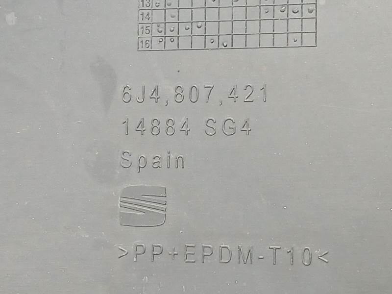 Recambio de paragolpes trasero para seat ibiza iv (6j5, 6p1) 1.4 referencia OEM IAM 6J4807421  
