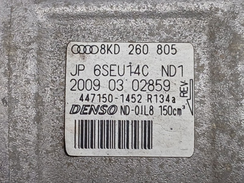 Recambio de compresor aire acondicionado para audi a4 b8 avant (8k5) 1.8 tfsi quattro referencia OEM IAM 8KD260805 4471501452 JP
