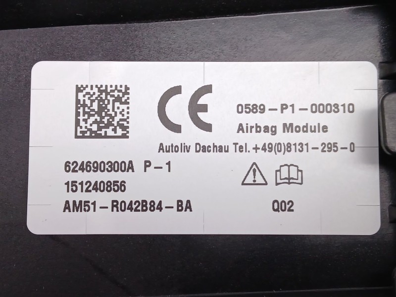 Recambio de airbag delantero derecho para ford grand c-max (dxa/cb7, dxa/ceu) 1.0 ecoboost referencia OEM IAM AM51R042B84BA  