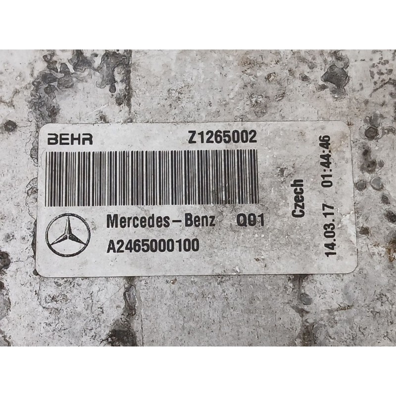 Recambio de intercooler para mercedes-benz clase b sports tourer (w246, w242) b 180 cdi (246.200) referencia OEM IAM A2465000100