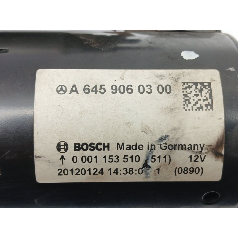 Recambio de motor arranque para mercedes-benz clase b sports tourer (w246, w242) b 180 cdi (246.200) referencia OEM IAM A6459060
