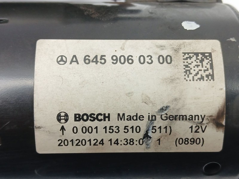 Recambio de motor arranque para mercedes-benz clase b sports tourer (w246, w242) b 180 cdi (246.200) referencia OEM IAM A6459060