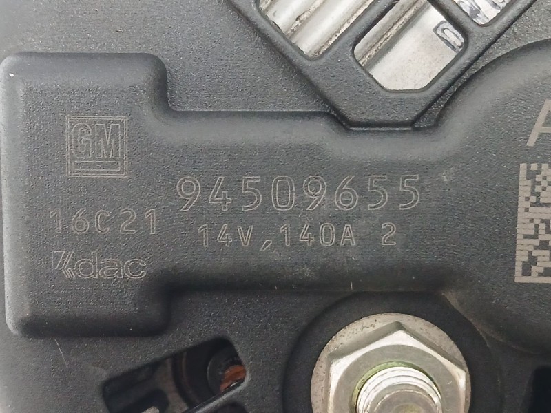 Recambio de alternador para opel mokka / mokka x (j13) 1.6 cdti (_76) referencia OEM IAM 94509655  