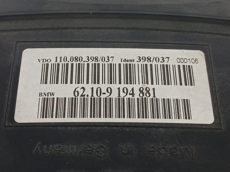 Recambio de cuadro instrumentos para bmw 5 touring (e61) 523 i referencia OEM IAM 62109194881  110080398