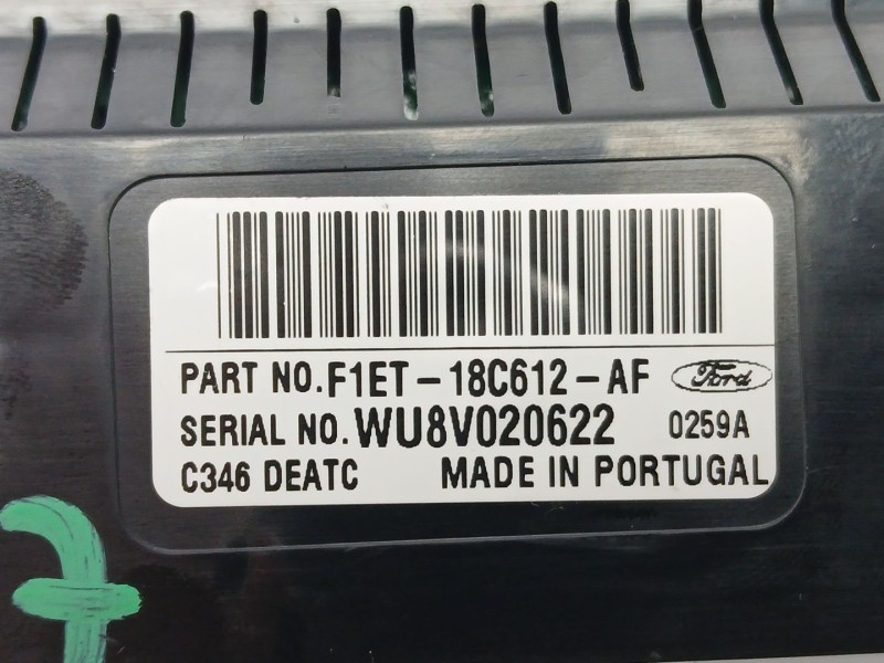 Recambio de mando climatizador para ford grand c-max (dxa/cb7, dxa/ceu) 1.0 ecoboost referencia OEM IAM F1ET18C612AF  
