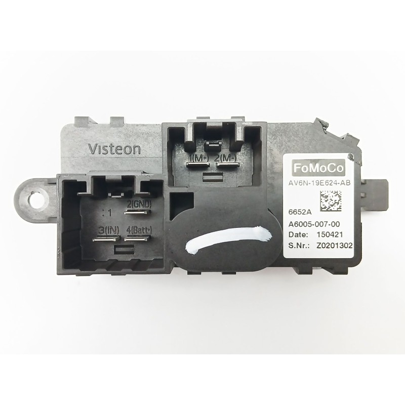 Recambio de resistencia calefaccion para ford grand c-max (dxa/cb7, dxa/ceu) 1.0 ecoboost referencia OEM IAM AV6N19E624AB  A6005