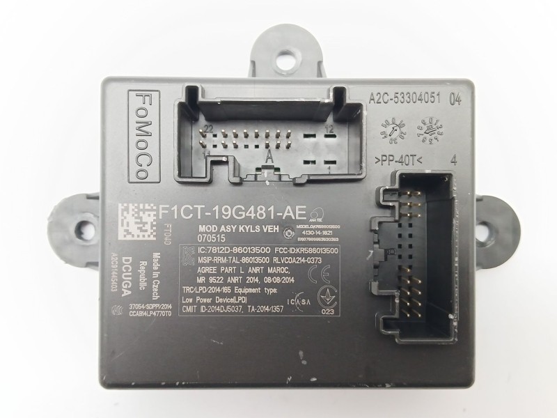 Recambio de modulo electronico para ford grand c-max (dxa/cb7, dxa/ceu) 1.0 ecoboost referencia OEM IAM F1CT19G481AE  