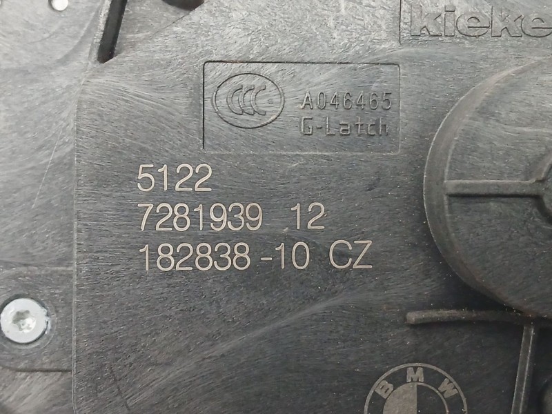 Recambio de cerradura puerta trasera izquierda para bmw x1 (f48) sdrive 18 d referencia OEM IAM 5122728193912  728193912