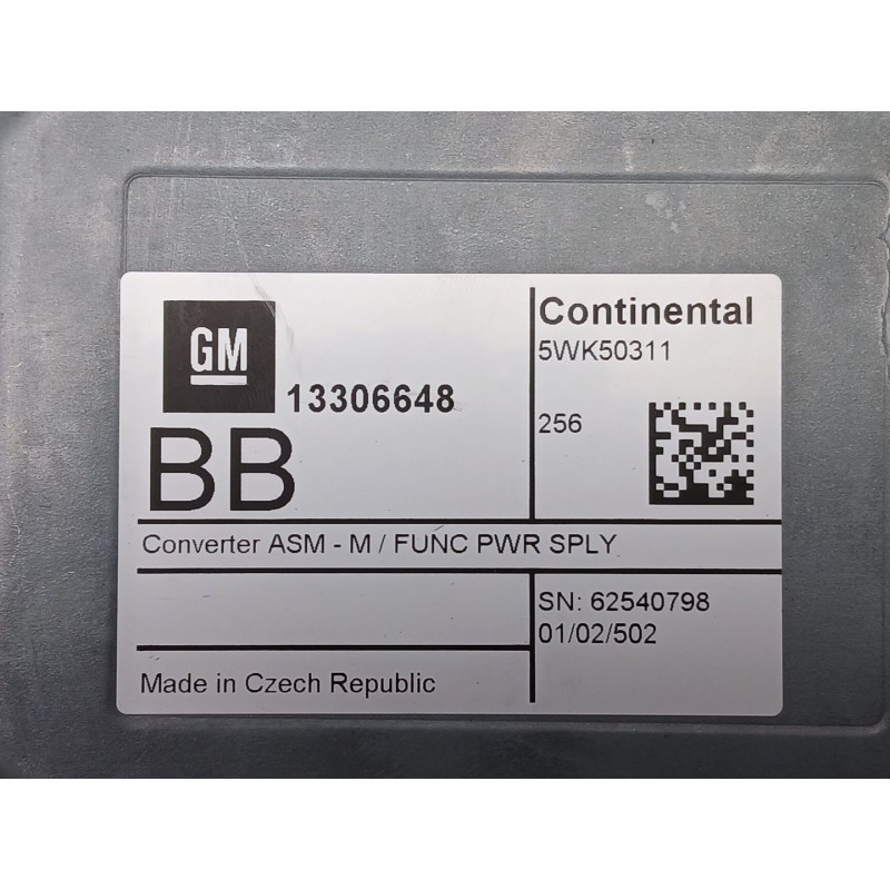 Recambio de modulo electronico para opel mokka / mokka x (j13) 1.6 cdti (_76) referencia OEM IAM 13306648  5WK50311