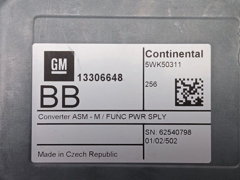 Recambio de modulo electronico para opel mokka / mokka x (j13) 1.6 cdti (_76) referencia OEM IAM 13306648  5WK50311