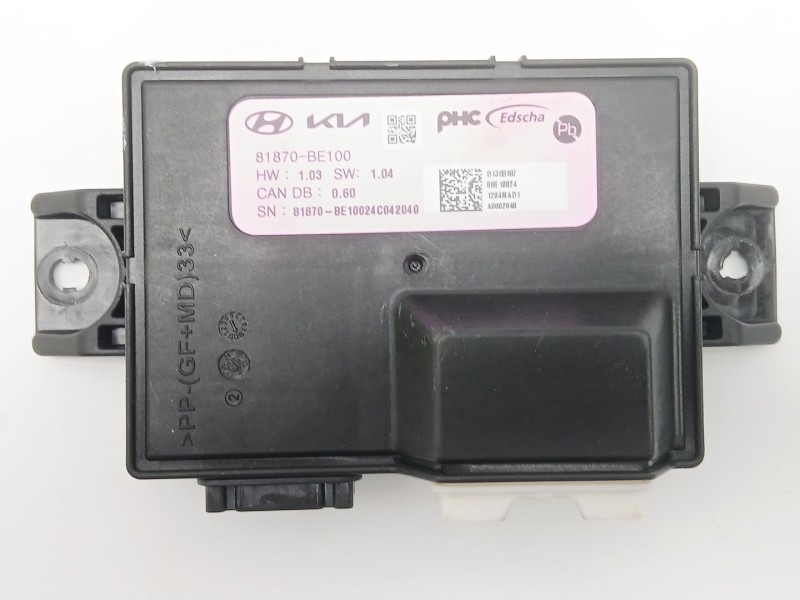 Recambio de modulo electronico para hyundai kona furgoneta/suv (os, ose, osi) 1.6 gdi hybrid referencia OEM IAM 81870BE100  